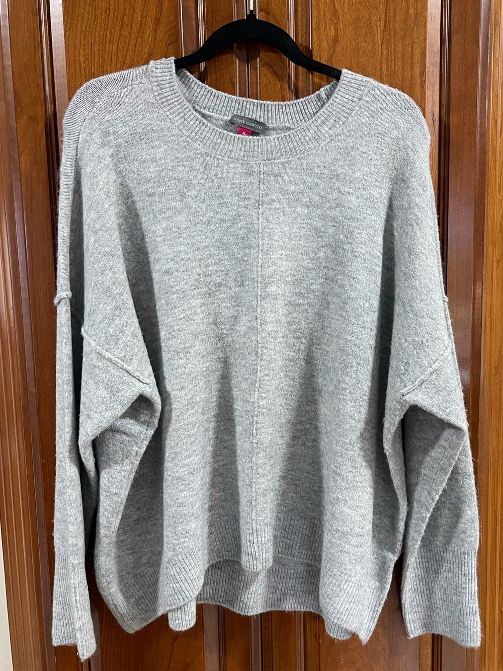Vince Camuto Light Gray Crewneck Sweater